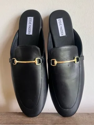 STEVE MADDEN NEW Women's Gaiilea Black Mule Shoe Size 11 #215A thumbnail 1
