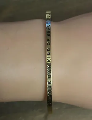 MantraBand Be Your Own Kind Of Beautiful Cuff Bracelet thumbnail 2