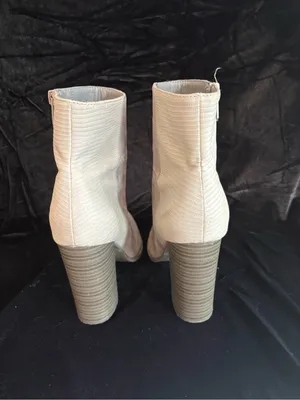 Sam Edelman Gray Suede Block Heel Ankle Boots - Women thumbnail 7