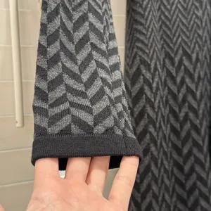 Soft Surroundings Long Sweater Women XS Wool Gray‎ Herringbone Sleek Chic Office thumbnail 4