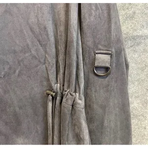KUT FROM THE KLOTH Dianne Jacket Women Large Gray Faux Suede Drape Front Cinch‎ thumbnail 15