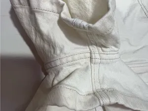 Abercrombie & Fitch White denim the mom short High-Rise size 6 thumbnail 4