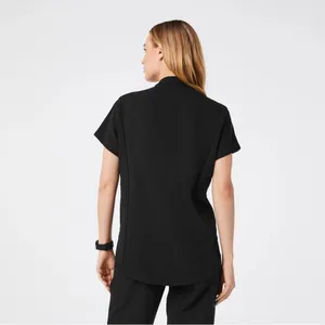 Figs Montex Zipper Scrub Top Black Size Women’s Small thumbnail 5