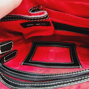 Nine West Y2K Black Geo Jacquard Baguette 10" x 5½" thumbnail 2