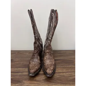 Dan Post Womens Distressed Brown Leather Western Cowboy Boots DP2369 Size 9M thumbnail 2