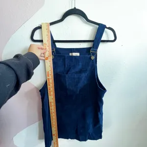 Corduroy Overall Dress Vintage Inspired Cottagecore‎ Indie Sleaze Grunge Blue XS thumbnail 5