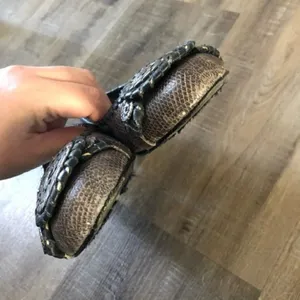 Jack Rogers Dakota Snakeskin Animal Print Coin‎ Medallion Flats 6 thumbnail 6