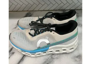 On Cloudstratus Women’s Running Shoes Size 9.5 White Blue Teal Lightweight thumbnail 10