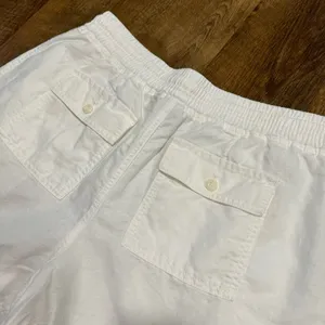 GAP Womens Linen Cotton Blend Shorts Sz Medium White Relaxed Stretch Waist thumbnail 11