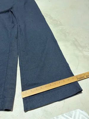 AG Navy Wide-Leg Dress Pants 26 thumbnail 5