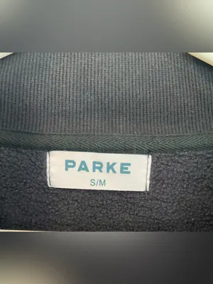 Parke Varsity Mockneck Black Sweatshirt Size S/M thumbnail 3