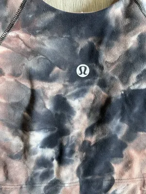 Lululemon Align Tank Top Size 2 Diamond Dye Tie Dye Brown Grey Built In Bra thumbnail 8