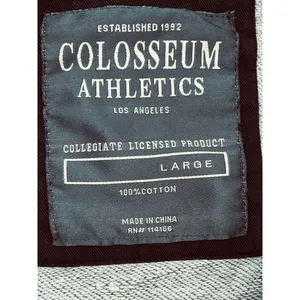 Colosseum Athletics Women's L Embroidered Gray OSU Ohio State Buckeyes Sweatshirt Vintage Look thumbnail 8