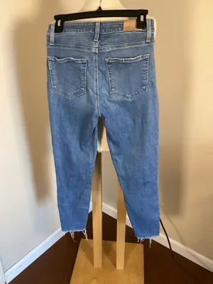 PAIGE Women's Skyline Skinny Ankle Jeans with Raw Hem - Size 27 thumbnail 3