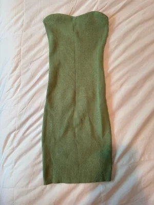 Edikted Strapless Mini Dress Ribbed thumbnail 4