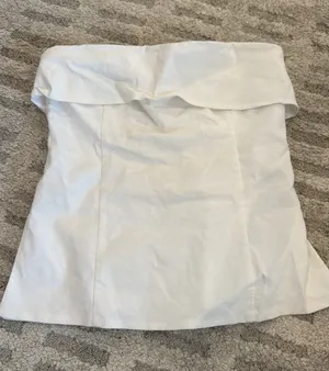 Aritzia White Strapless Top thumbnail 1