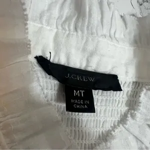 J. Crew Garden Dress In‎ Soft Gauze white Sz M TALL thumbnail 5