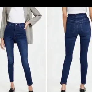 Reformation‎ Dark wash blue high rise Skinny Jeans Neris Wash size 24 thumbnail 2