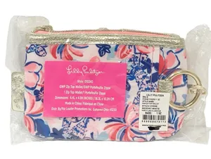 Lilly Pulitzer Printed‎ Zip Top Wallet NEW Wristlet thumbnail 1