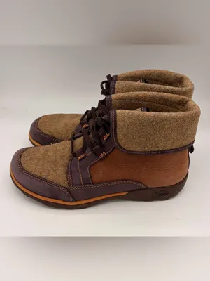 Chaco Barbary boots women’s 7.5 fold down cuff wool leather outdoor hiking thumbnail 3