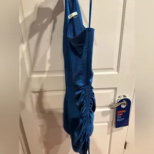 Glam Electric Blue One-Shoulder Dress thumbnail 3