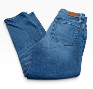 MADEWELL mid-rise classic straight jeans thumbnail 1