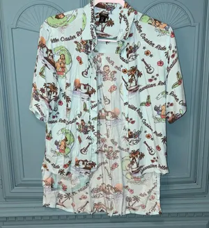 Lilo & Stich NWOT project piece Hawaiian shirt- S/M thumbnail 3