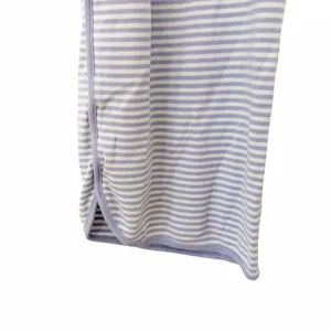 Lake Purple White Striped 100% Pima Cotton Pajama Pants Sz S thumbnail 3