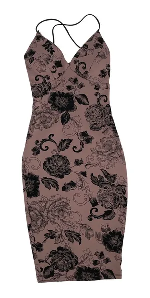 Windsor Floral Bodycon Dress Mauve Black Print XS Y2K‎ Whimsigoth Romantic thumbnail 1
