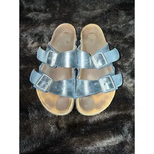 Birkenstock Arizona Blue Oiled Leather Sandals 9.5 shoes thumbnail 2