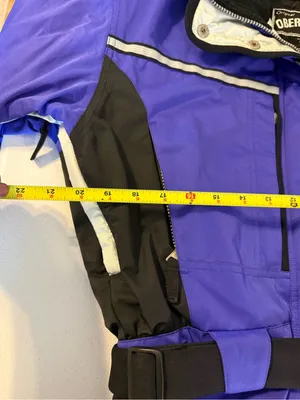 Obermeyer Ski Jacket Womens Sz10 Blue Hooded Full Zip Coat Windbreaker Insulated thumbnail 3