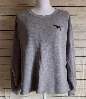 Victoria’s Secret PINK Grey College Sweatshirt thumbnail 1