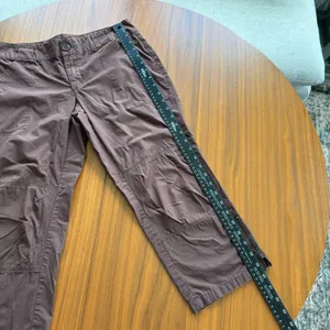 Y2K Vintage Daisy Fuentes Sz 6 Cotton Capris Brown Boho Gorpcore Cargo Indie thumbnail 10