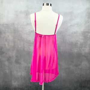 Babydoll Chemise Slip Dress Womens S/M Ruffled Coquette Lingerie Boudoir‎ Dainty thumbnail 2