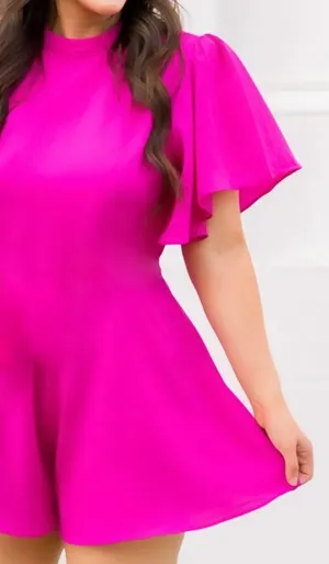 The Clothing Exchange Company Pink Fushia Romper thumbnail 1