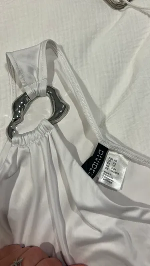 One-Shoulder H&M Top White thumbnail 2