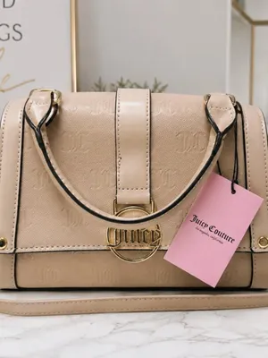 Juicy Couture Cafe Fancy Flap Tan Crossbody Bag NWT thumbnail 2