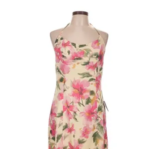 Lulus Harleigh Light Yellow Floral Halter Midi Dress Large Garden Party thumbnail 3
