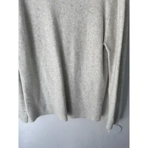 J Crew Sweater Heathered Light Gray Knit Pullover Top Minimalist Clean‎ Girl thumbnail 4