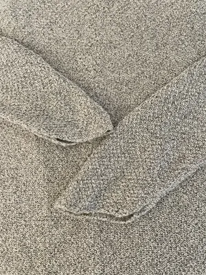 Gray Open Front Cotton Blend Speckled Cardigan Sweater, one size thumbnail 8