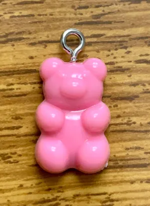 Pink Gummy Bear Charm Pendant thumbnail 1