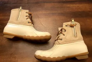 Sperry Women's saltwater duck boots ivory size 6 thumbnail 2