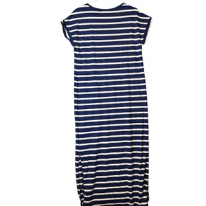 Peruvian Connection‎ Newport Maxi Striped Short Sleeve Dress Sz Small thumbnail 4