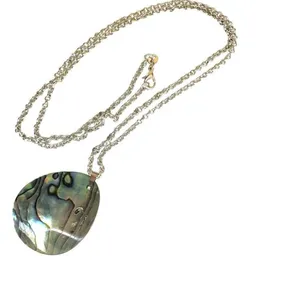 Abalone Shell Teardrop Pendant necklace thumbnail 6