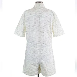 Anthropologie NWT 34°N 118°W Giana‎ Utility Romper Cream Medium thumbnail 6