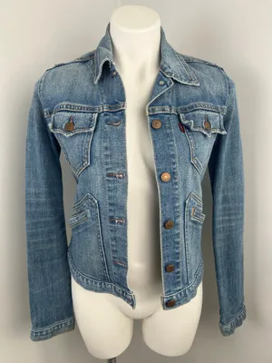 Girls Juniors Levi's Denim Jacket Size XS thumbnail 1