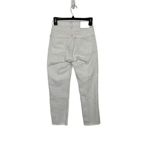 Zara Womens Jeans 00 White High Rise Ankle Skinny Denim Y2K Minimalist thumbnail 4