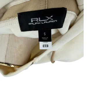 RLX Ralph Lauren Colorblock Quarter Zip Hoodie Neutral Pullover‎ Size Small thumbnail 10