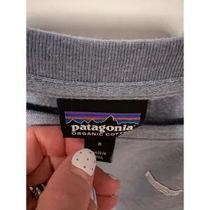 Patagonia Organic Cotton Heather Blue Raglan Pullover Sweatshirt Small thumbnail 4