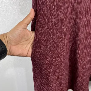 Anthropologie Swing Dress Knit Casual 3/4 Sleeve Pockets Maroon Size‎ Small thumbnail 7